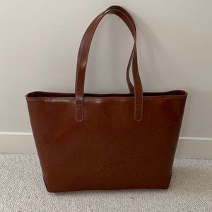 Bass Weejuns Brown Leather Tote Bag